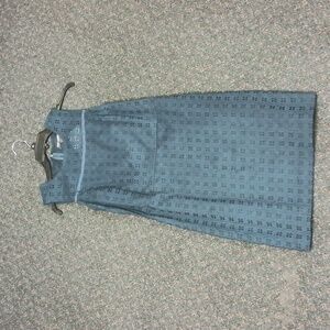 Banana Republic - size 6 - Navy Blue Eyelet Shift Dress